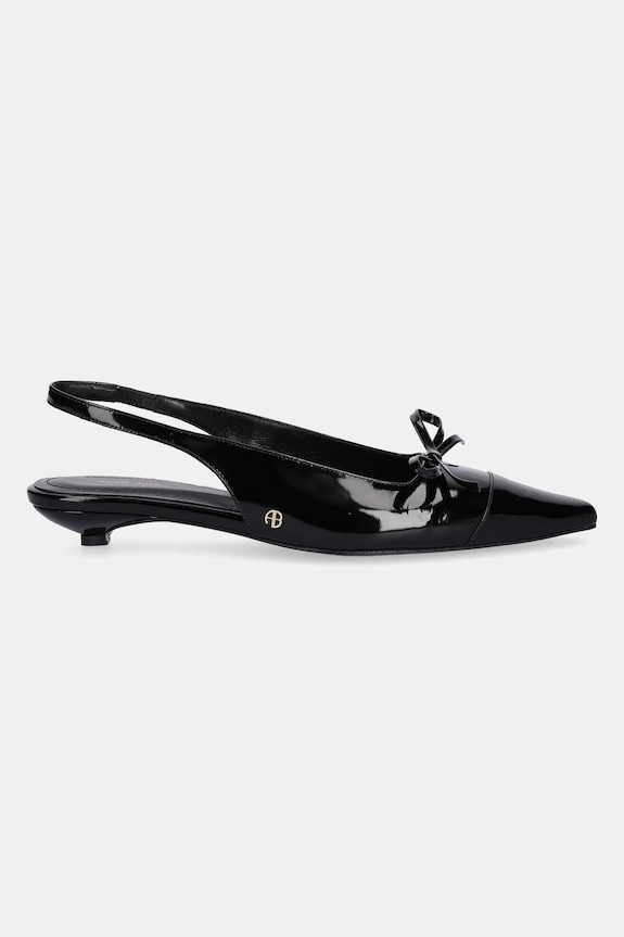 Kožené baleríny Anine Bing Zoey Slingback Heels A.14.10790 černá SS25