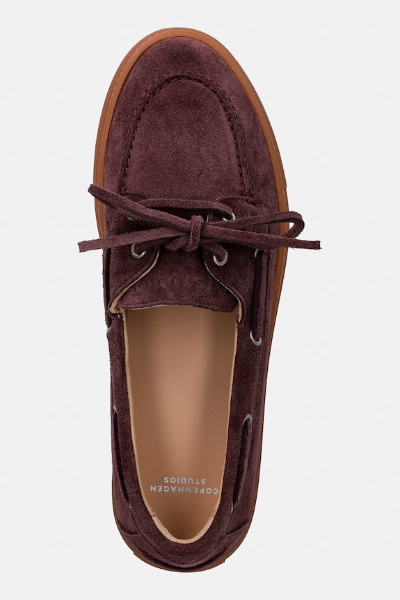 Copenhagen mokasyny damskie zamszowe Suede off bordowy CPH160