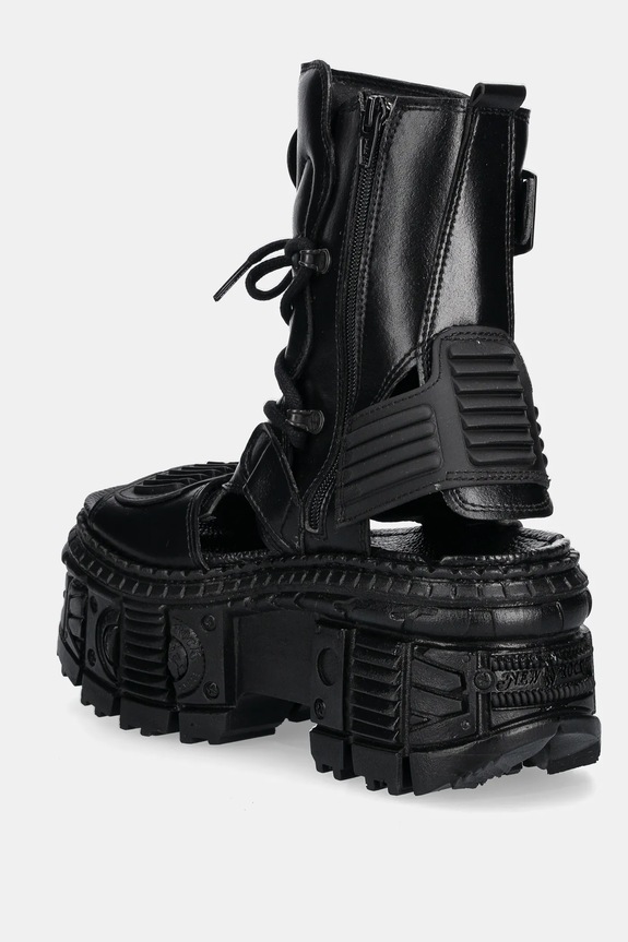 Obuwie New Rock sandały METALLIC M.BIOS107.V3 czarny