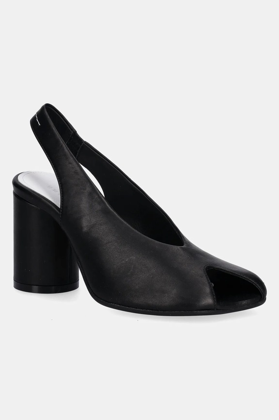 MM6 Maison Margiela leather sandals grain leather black S66WP0104.P5000.T8013