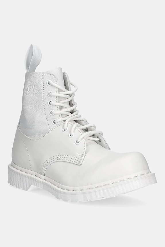 Kožené workery MM6 Maison Margiela nezateplené biela S66WU0128.P7006.HB009