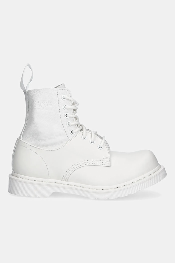Kožené workery MM6 Maison Margiela S66WU0128.P7006.HB009 biela SS25