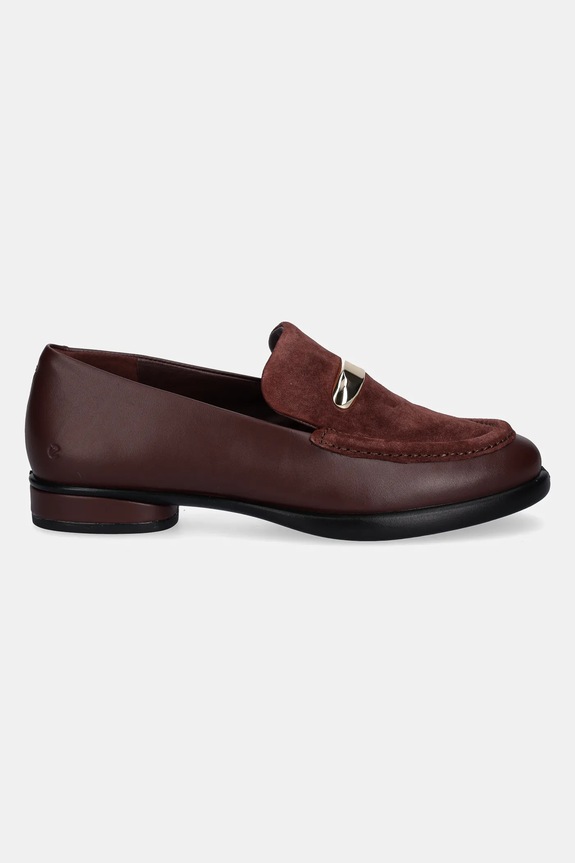 Kožené mokasíny Ecco Sculpted 222343.52350 burgundské SS25