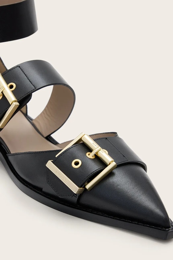 AllSaints ballerine in pelle Sutton Shoe nero W010FC