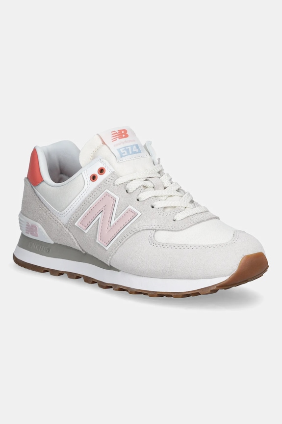New Balance sneakers 574 pelle scamosciata grigio WL574IPK