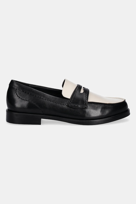 Clarks Originals półbuty skórzane Straven Edge 26181270 czarny SS25