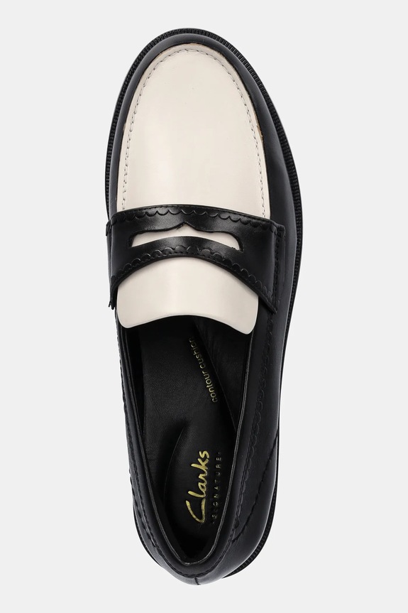 Clarks Originals półbuty skórzane Straven Edge czarny 26181270