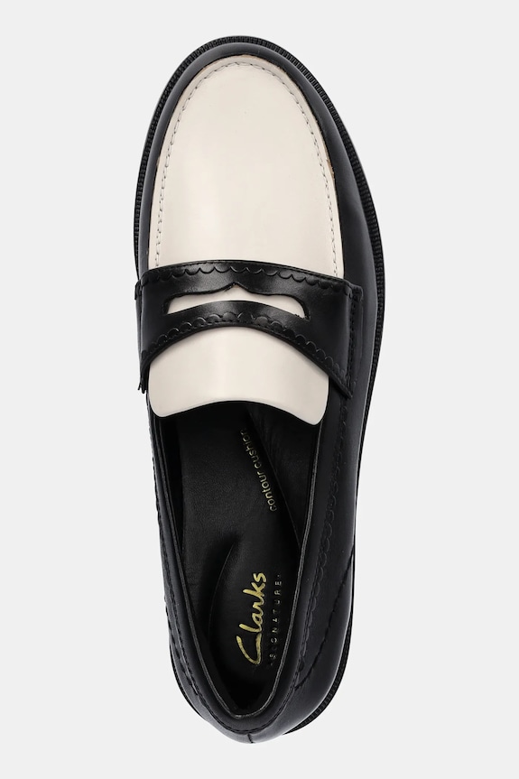 Clarks Originals półbuty skórzane Straven Edge czarny 26181270