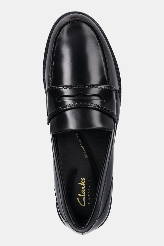Clarks Originals leather loafers Straven Edge black 26181277
