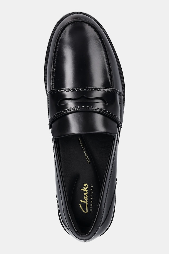 Clarks Originals leather loafers Straven Edge black 26181277