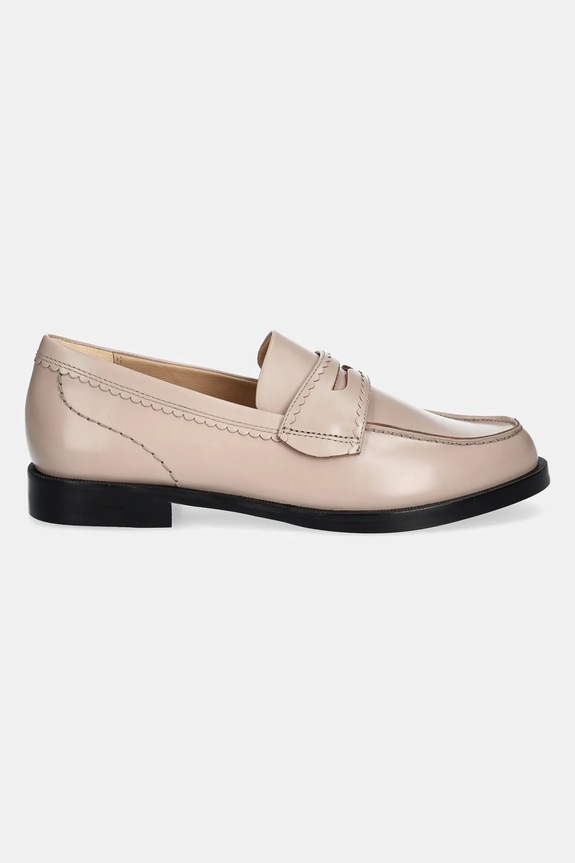 Kožené mokasíny Clarks Originals Straven Edge 26181276 béžová SS25