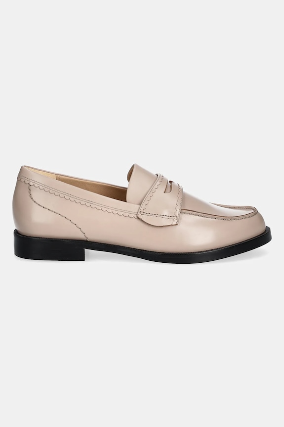 Kožené mokasíny Clarks Originals Straven Edge 26181276 béžová SS25