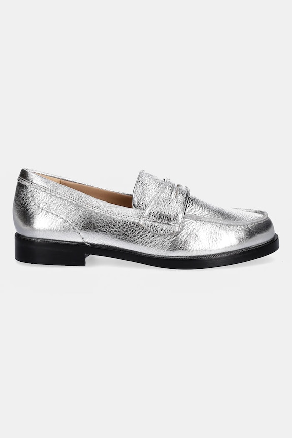 Clarks Originals mocasini de piele Straven Edge 26181275 argintiu SS25