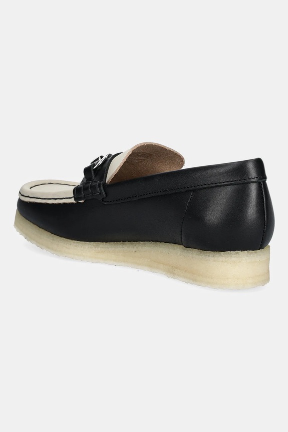 Обувь Кожаные мокасины Clarks Originals Wallabee Loafer HBIT 26181122 чёрный