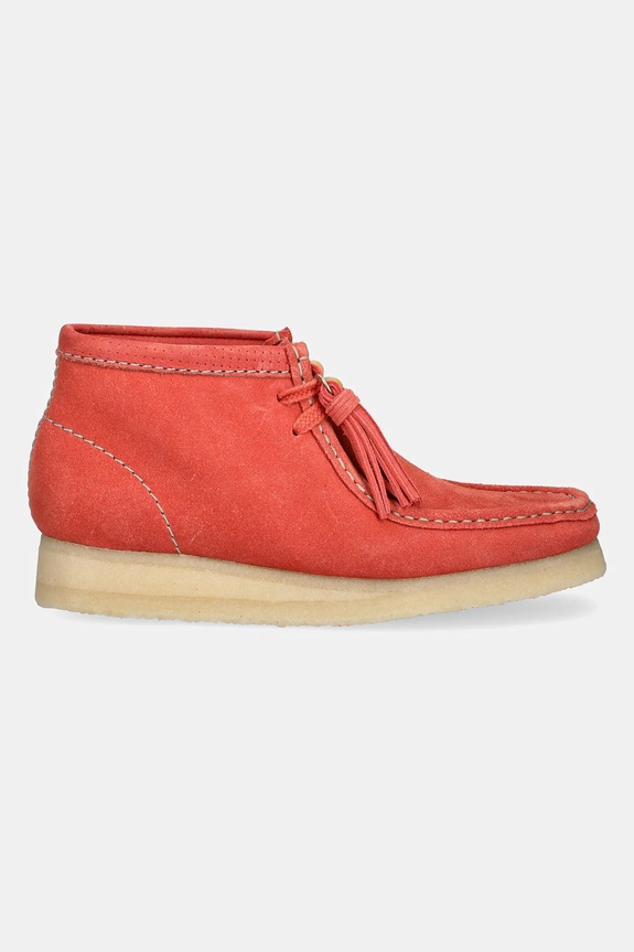 Clarks Originals półbuty zamszowe Wallabee Boot 26181112 pomarańczowy SS25