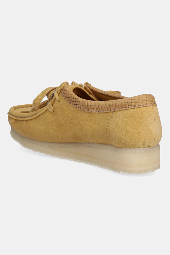 Scarpe Clarks Originals mocassini in camoscio Wallabee 26180169 giallo