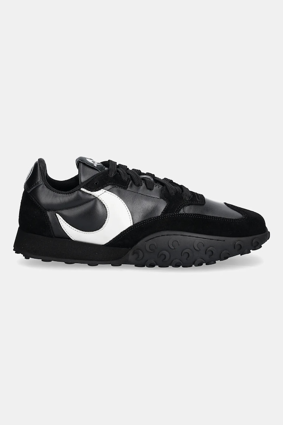 Marine Serre leather sneakers Suede Leather MS Rise WFW006A.CLEA0009 black SS25