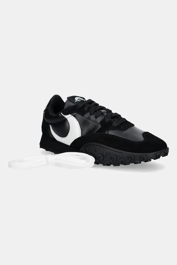 Marine Serre leather sneakers Suede Leather MS Rise WFW006A.CLEA0009 black