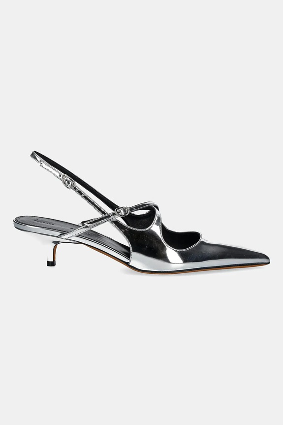 Kožené lodičky Proenza Schouler Slash SH252038.F001WF.041 strieborná SS25