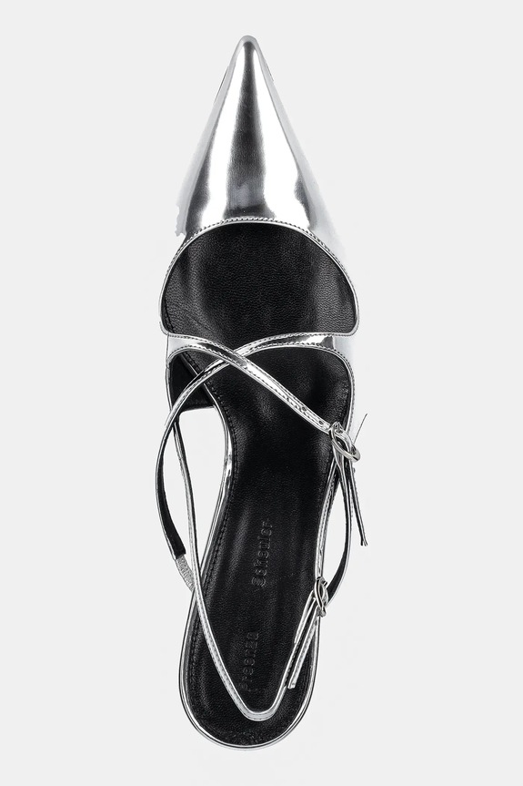 Kožené lodičky Proenza Schouler Slash strieborná SH252038.F001WF.041