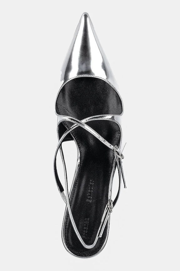Kožené lodičky Proenza Schouler Slash strieborná SH252038.F001WF.041