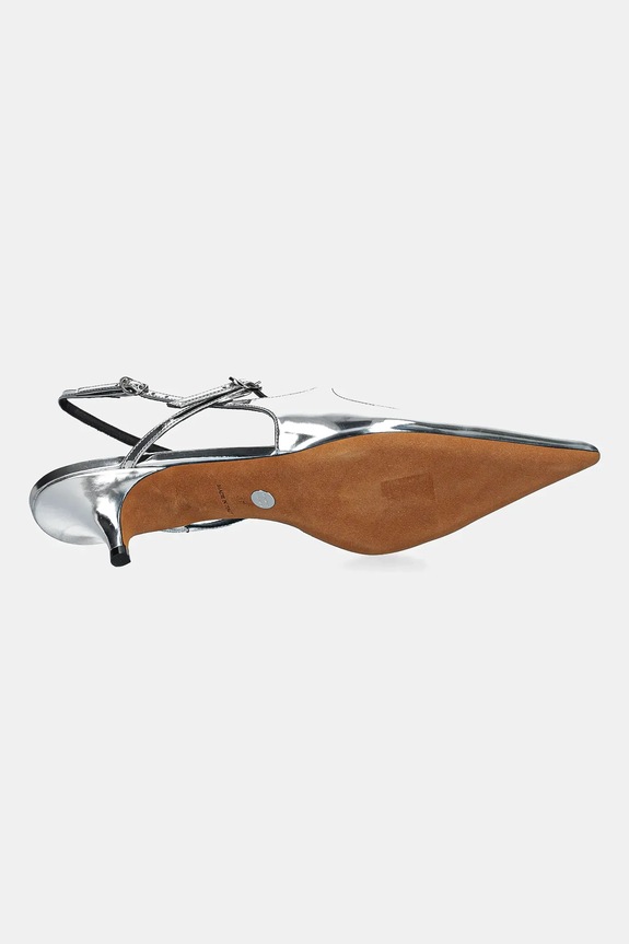 Kožené lodičky Proenza Schouler Slash SH252038.F001WF.041 strieborná