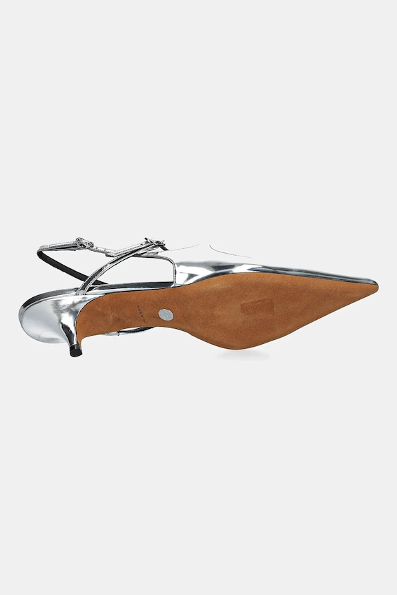 Kožené lodičky Proenza Schouler Slash SH252038.F001WF.041 strieborná