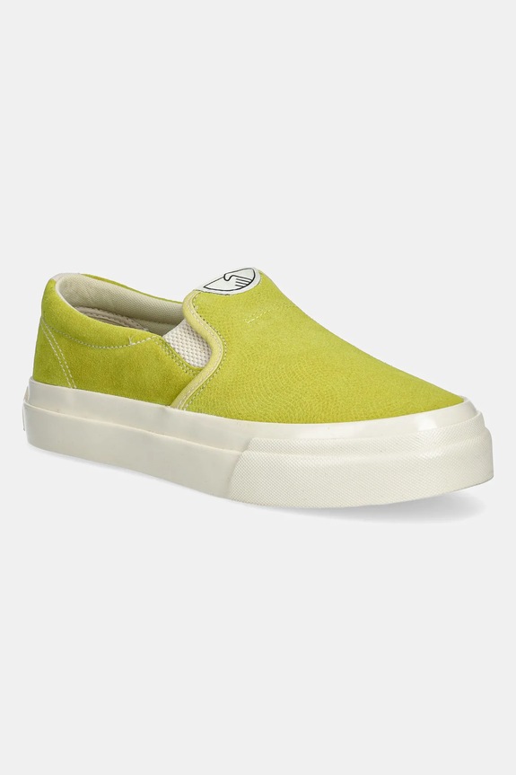 Tenisky Stepney Workers Club LISTER RAW SUEDE slip on zelená YA03234