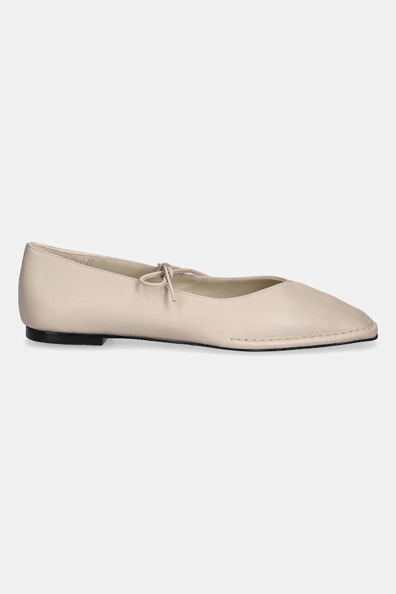 Kožne balerinke Alohas Sway S00191.14 bež SS25