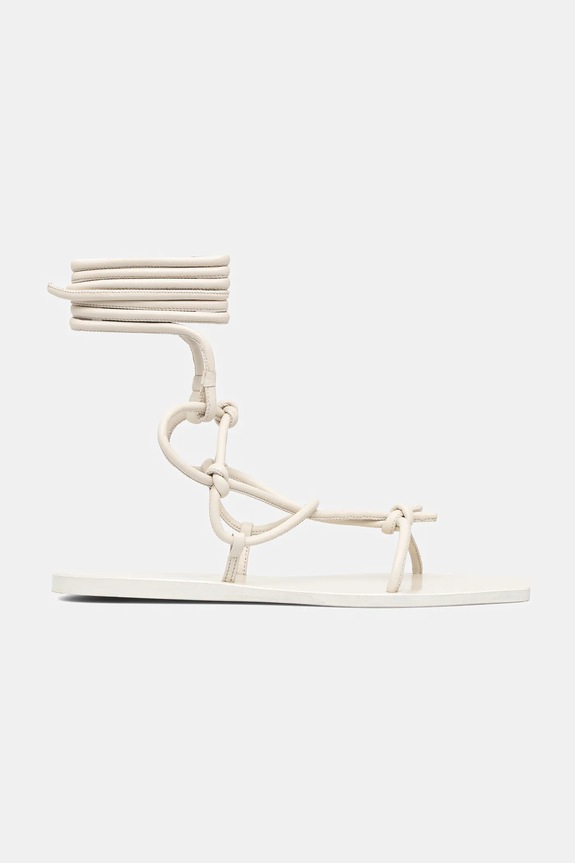 Kožené sandály Rick Owens Lilies Penta LI01E4808.LLP.41 béžová SS25