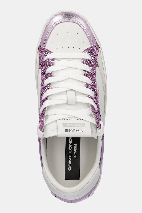 Crime London bőr sportcipő SK8 DELUXE WEDGE lila 20133PP7