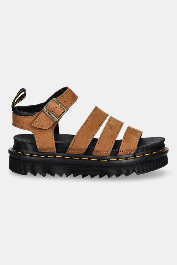 Dr. Martens sandały zamszowe Blaire Sandal DM41123200 brązowy SS25