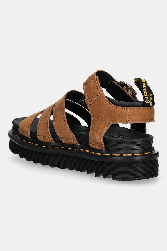Obuwie Dr. Martens sandały zamszowe Blaire Sandal DM41123200 brązowy