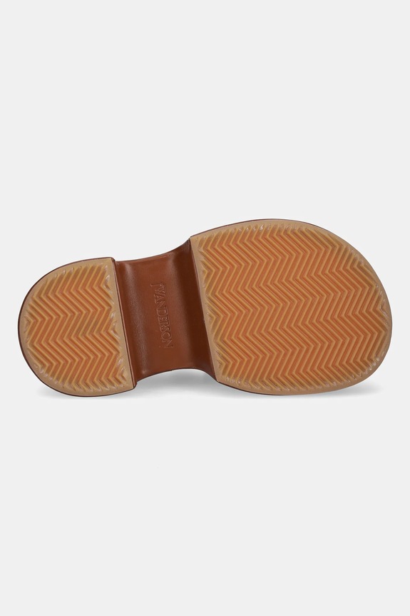 JW Anderson mokasyny skórzane Platform Moccasin FW0169.LA0020.640 brązowy