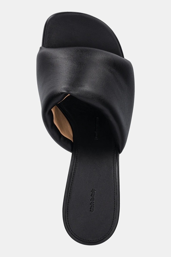 Kožené šľapky JW Anderson Chain Heel Open Mule hnedá SN0076.LA0161.999