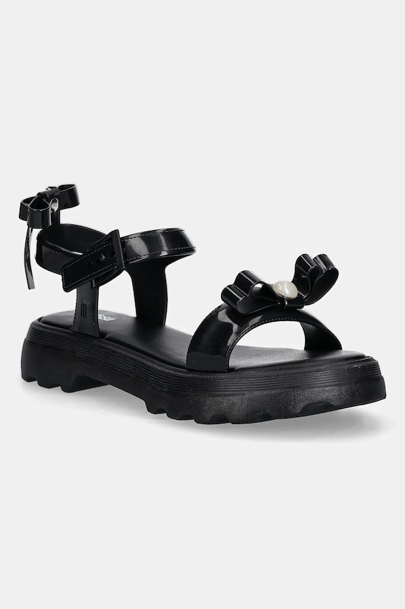 Sandály Melissa MELISSA TOWN SANDAL BOW AD platforma černá M.35972