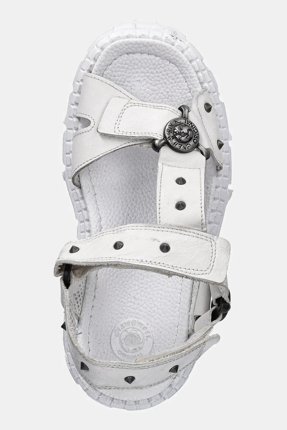 New Rock sandali in pelle NAPA BLANCA bianco M.BIOS120.C8