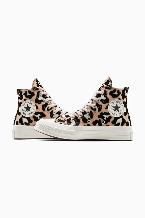 Πάνινα παπούτσια Converse Chuck 70 Leopard μπεζ A14945C