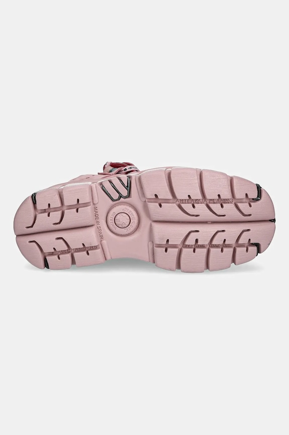 New Rock sneakers din piele întoarsă Nobuk Rosa, Tower Rosa C73 E14 Acero M.106.C158 roz