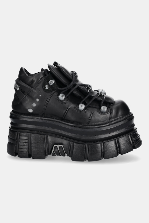 New Rock sneakersy skórzane M.106.C178 czarny SS25