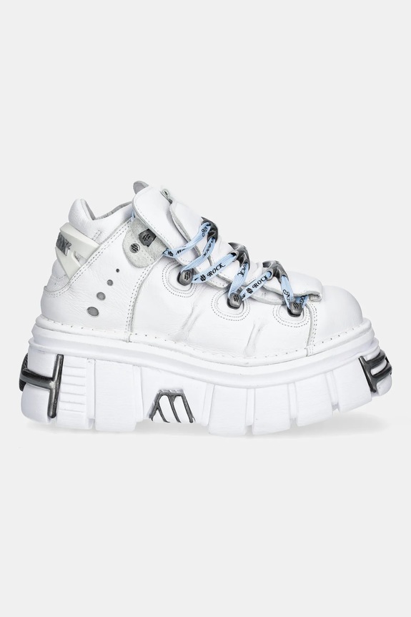 New Rock sneakers in pelle M.106.C187 bianco SS25