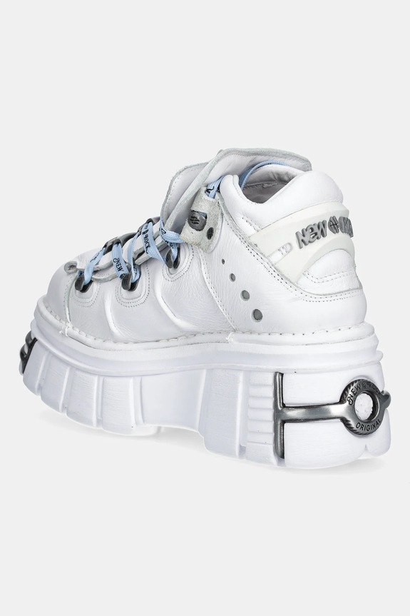 Scarpe New Rock sneakers in pelle M.106.C187 bianco