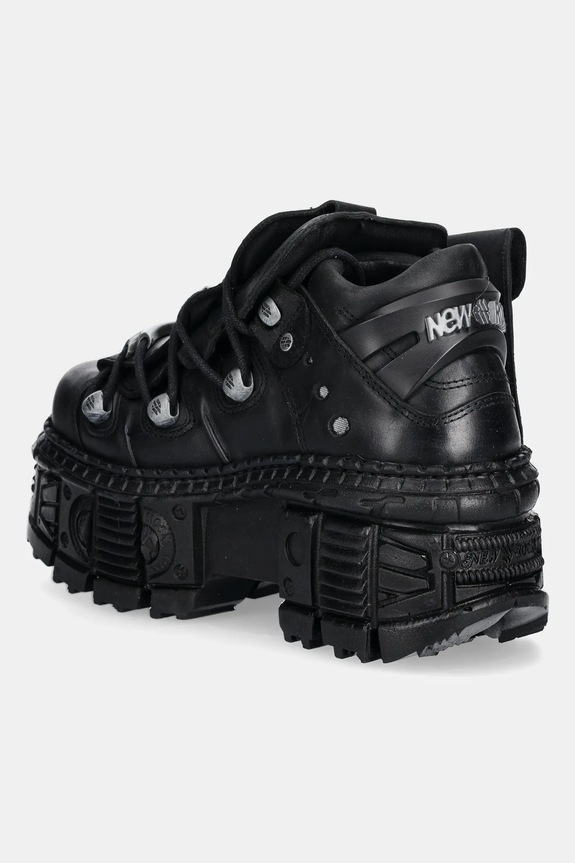 Cipők New Rock bőr sportcipő M.OVERZ106NR.C1 fekete