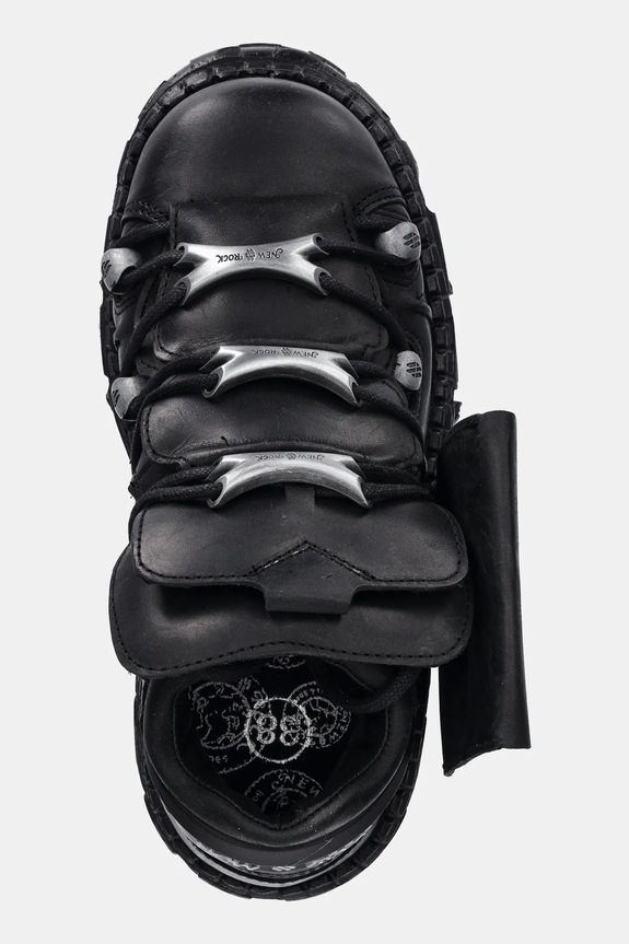 New Rock bőr sportcipő fekete M.OVERZ106NR.C1