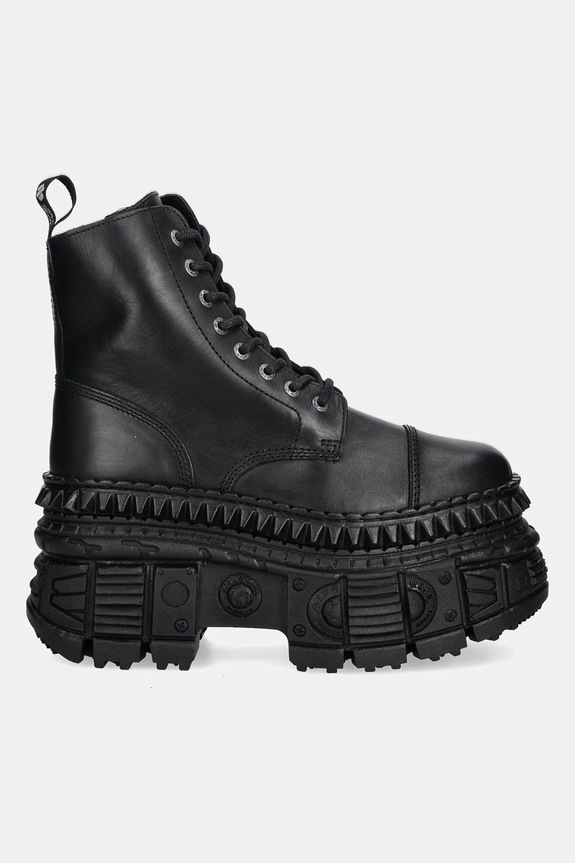 New Rock bőr bakancs M.WALL083C.S3 fekete SS25