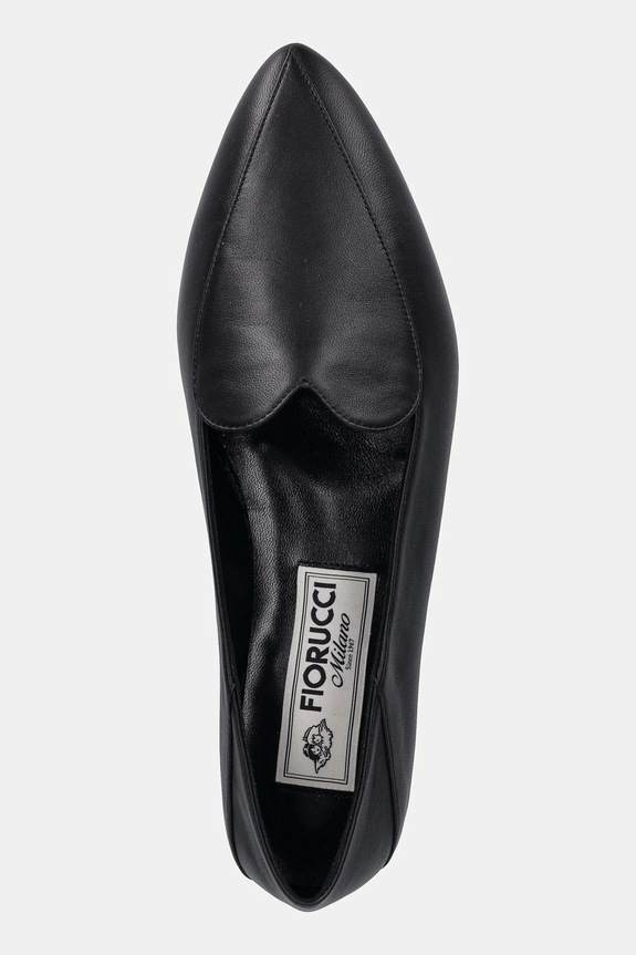 Kožené mokasíny Fiorucci Leather Heart Loafers čierna W02SMASH413LE01BK01