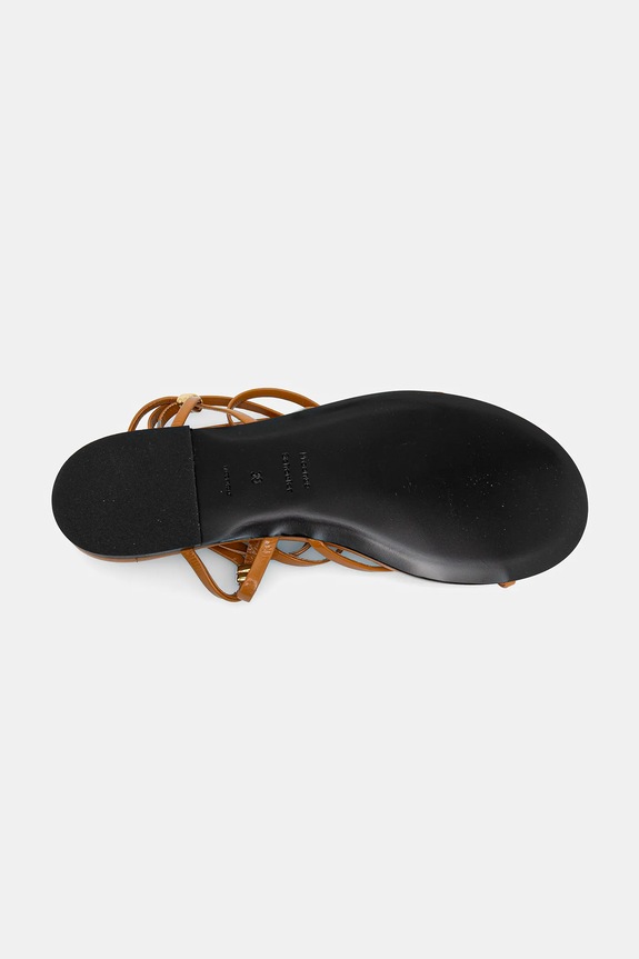Kožené sandály Proenza Schouler Coil SH25S048.L004FR.211 hnědá