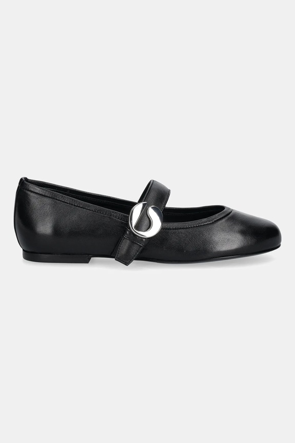 Coperni baleriny skórzane Ballerina Belt Flat COPSH74F6016 czarny SS25