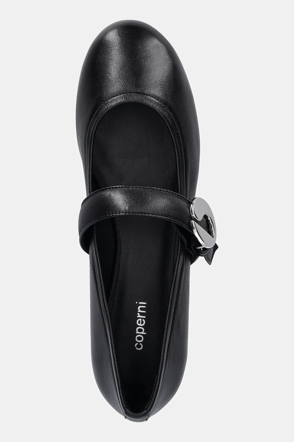 Coperni baleriny skórzane Ballerina Belt Flat czarny COPSH74F6016