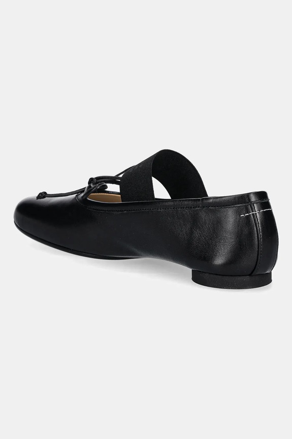 Obutev Usnjene balerinke MM6 Maison Margiela S59WZ0099.P3628.T8013 črna